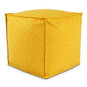 EvergreenWeb POUF QUADRATO PIUMA 60x60 cm Senape