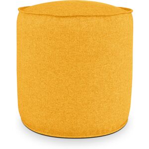 EvergreenWeb Pouf Rotondo da Interno & Esterno Piuma XL Senape