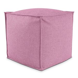 EvergreenWeb POUF QUADRATO PIUMA 100x100 cm Rosa