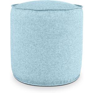 EvergreenWeb Pouf Rotondo da Interno & Esterno Piuma M Celeste