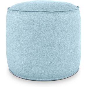 EvergreenWeb Pouf Rotondo da Interno & Esterno Piuma S Celeste