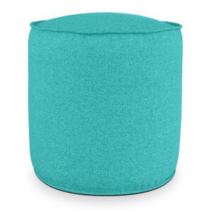 EvergreenWeb Pouf Rotondo da Interno & Esterno Piuma XL Verde acqua