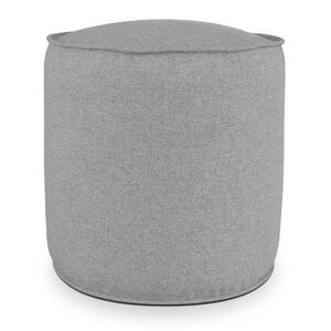 EvergreenWeb Pouf Rotondo da Interno & Esterno Piuma S Grigio scuro