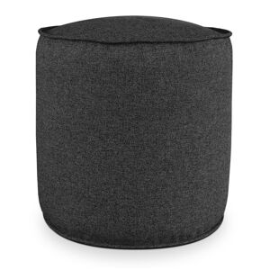 EvergreenWeb Pouf Rotondo da Interno & Esterno Piuma XL Antracite