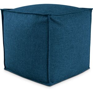 EvergreenWeb POUF QUADRATO PIUMA 50x50 cm Blu