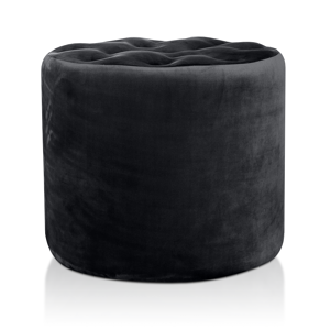 EvergreenWeb Pouf Diamante 80 cm Nero