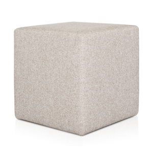 EvergreenWeb Pouf Rubino 43 X 43 cm Beige