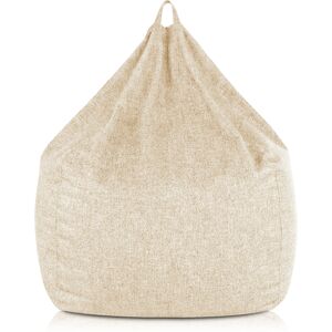 EvergreenWeb Poltrona sacco Pouf Piuma Beige XL