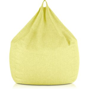 EvergreenWeb Poltrona sacco Pouf Piuma Giallo XL