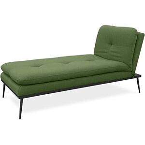 EvergreenWeb Divano Modulare Componibile Pilar Chaise Longue Verde