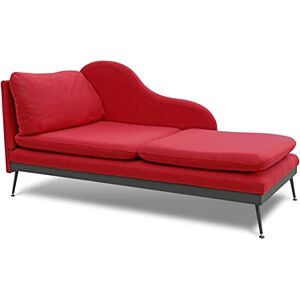 EvergreenWeb Chaise Longue Elegante Giselle Rosso