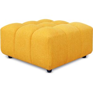 EvergreenWeb Pouf poggiapiedi con bombature morbide, Pouf Rubiq Giallo 90 x 150 cm