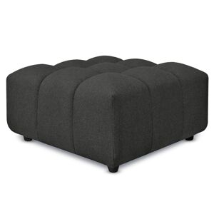 EvergreenWeb Pouf poggiapiedi con bombature morbide, Pouf Rubiq Antracite 90 x 150 cm