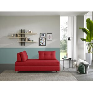 EvergreenWeb DIVANO LETTO 2 POSTI COOPER Rosso Acciao