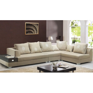 Arredo Casa Facile Divano Salotto Mega Sofa In Tessuto Angolare Beige Con Cuscini