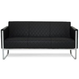 hjh OFFICE ARUBA STEP   3 posti - Sofa Lounge Nero