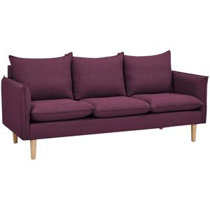 Milani Home divano 3 posti stile nordico scandinavo 188x84x51 h Viola 188 x 84 x 82 cm