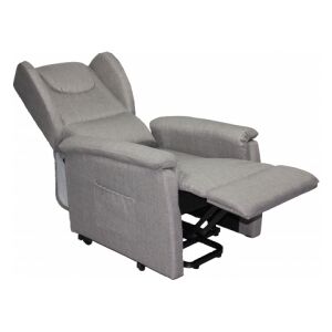 Relax e Design Poltrona Relax Lift (alzapersona) 1 motore mod. EMMA (Cotone grigio cons 5 giorni)