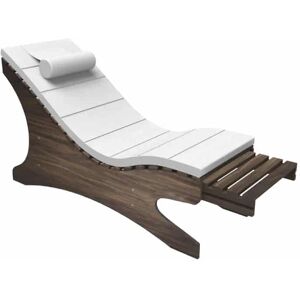 CHAISE LONGUE lettino SPA in legno chiaro o scuro