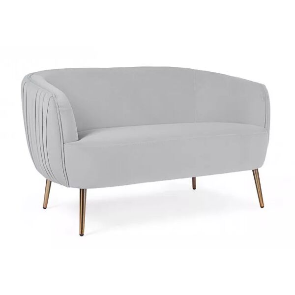 contemporary style divano 2p linsay grigio chiaro
