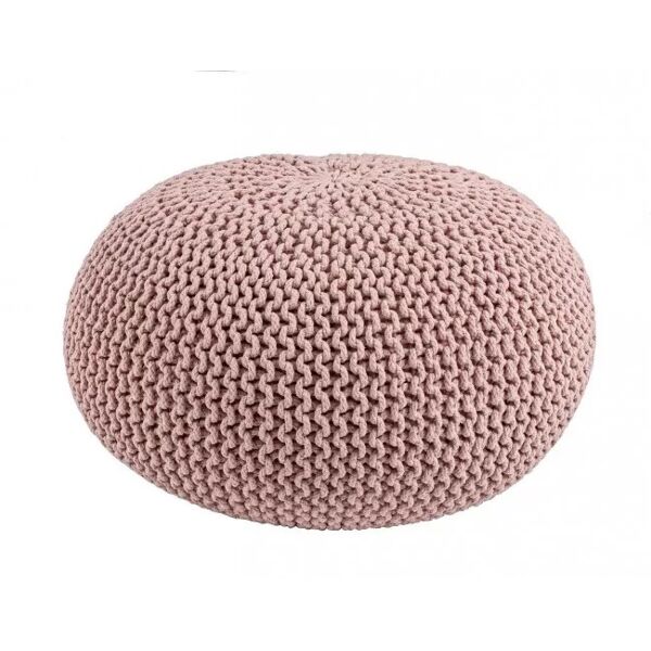 contemporary style pouf intreccio blush d80