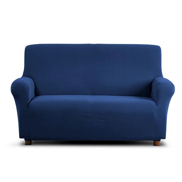 caleffi copri divano elasticizzato blu 3 posti new magic in cotone