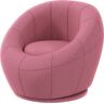 Homcom Poltroncina Mini Moderna in Peluche con Imbottitura Spessa, 60x56x48cm, Rosa