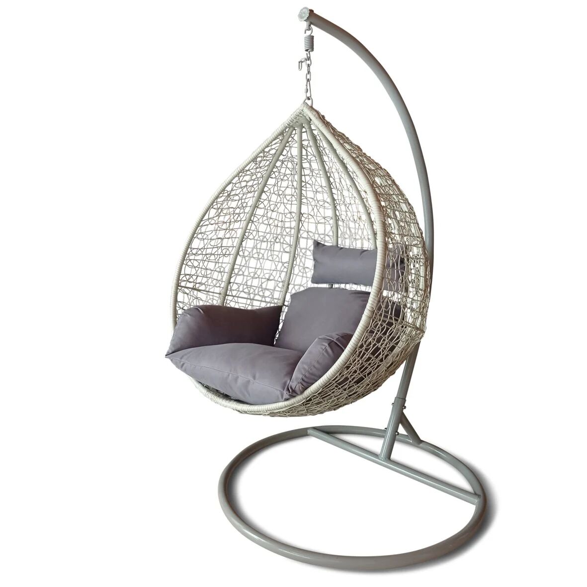 Polironeshop Poltrona sospesa in rattan con piedistallo - RELAXA