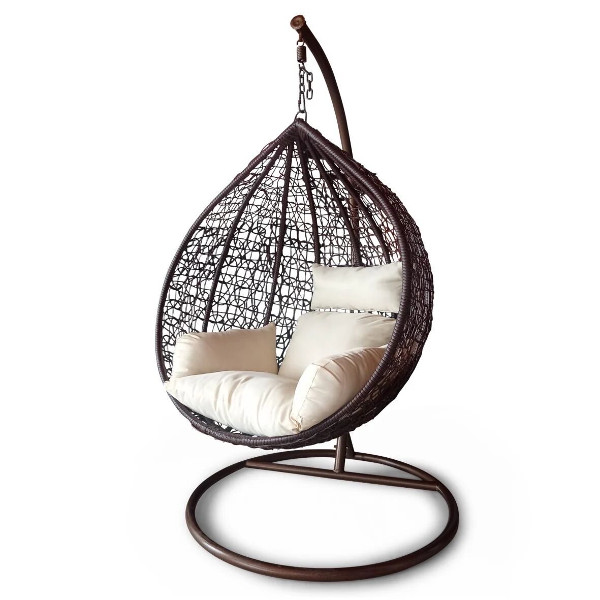 Polironeshop Poltrona sospesa in rattan con piedistallo - RELAXA