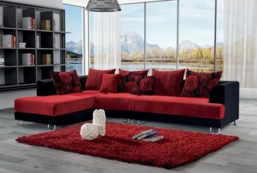 Arredo Casa Facile Divano Salotto Mega Sofa Tessuto Angolare