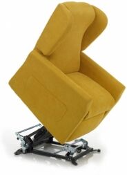 Relax e Design IVA 4% Poltrona Relax Lift (Alzapersona) 2 motori mod. NINA (Queens Idrorepellente Yellow cons 2 settim)