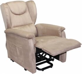 Relax e Design Poltrona Relax Lift (alzapersona) 2 motori mod. EMMA (Microfibra bordeaux cons 5 giorni)