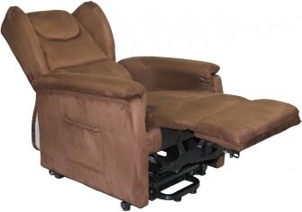 Relax e Design IVA 4% Poltrona Relax Lift (alzapersona) 2 motori mod. EMMA (Microfibra marrone cons 5 giorni)