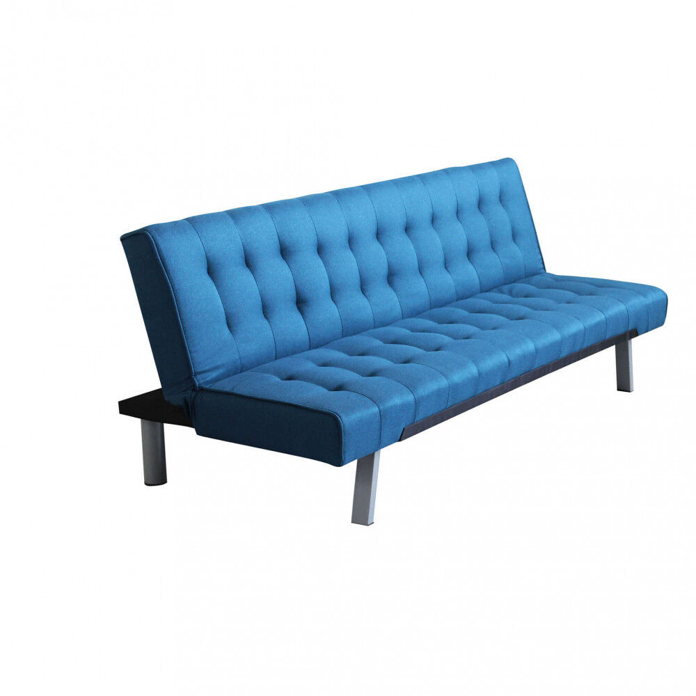 Divano Letto BLU MELANGE struttura in metallo e legno