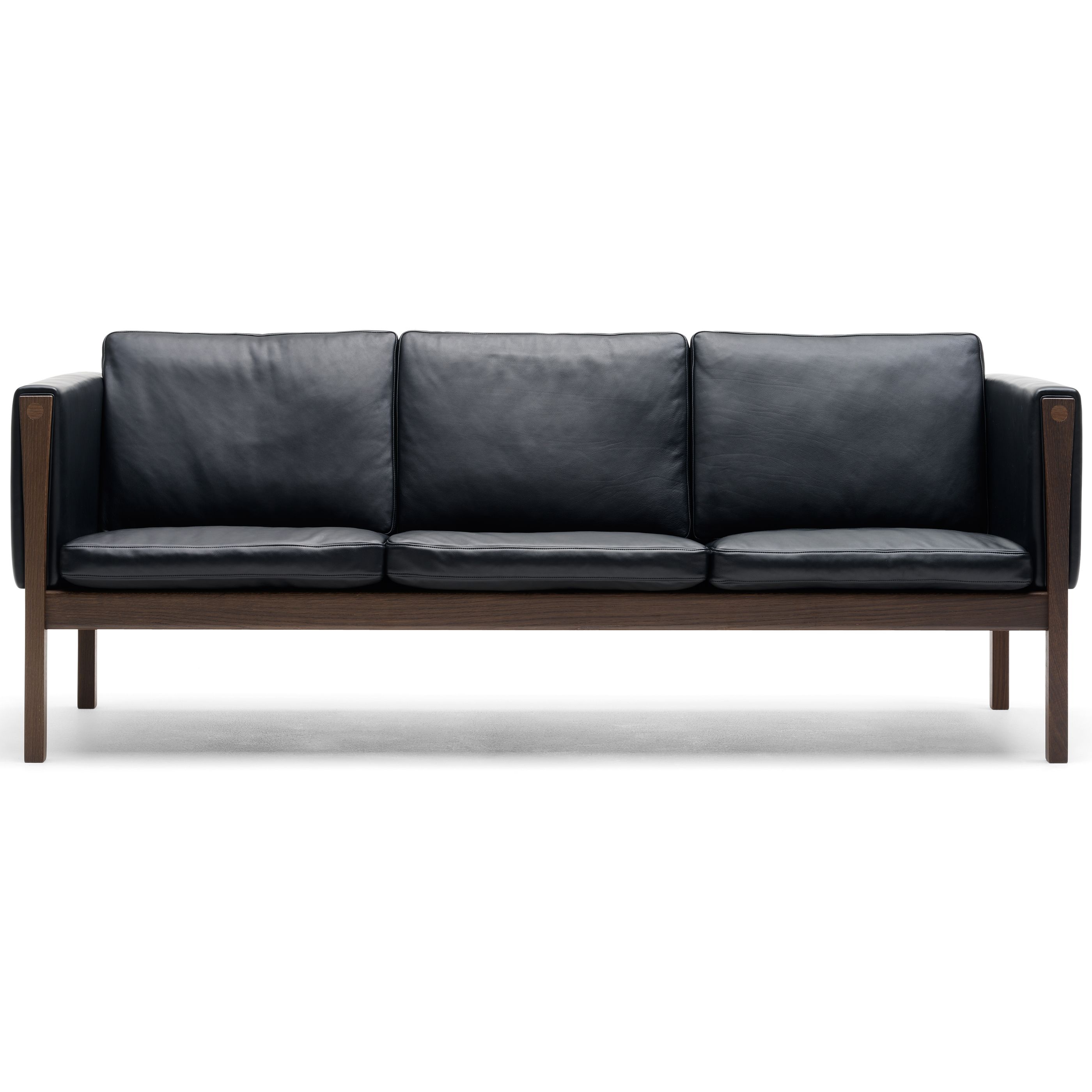 Carl Hansen & Son CH163 bank geolied walnoot Thor 301 leer