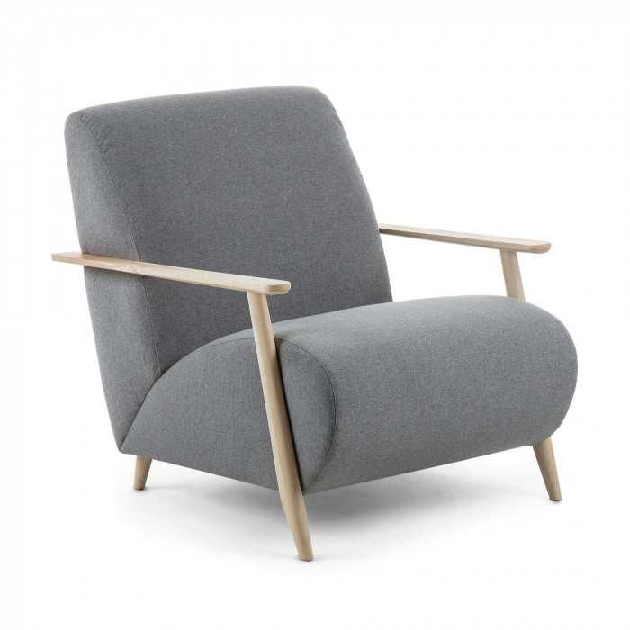 Kave Home Meghan fauteuil grijs