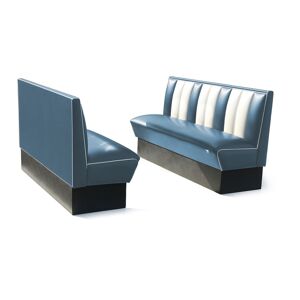 Bel Air Retro Fifties Furniture Classic Retro Diner Bank Bel Air HW150 Blauw