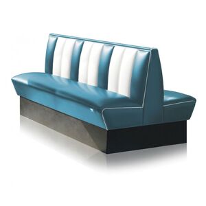 Bel Air Retro Fifties Furniture Classic Dubbele Retro Diner Bank Bel Air HW150 Blauw