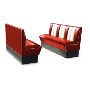Bel Air Retro Fifties Furniture Classic Retro Diner Bank Bel Air HW150 Rood