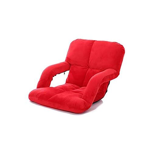 VejiA Rode Lounger Sofa-Fauteuil Sofa Luie Suede Kleine Fauteuil Vloerbank Fauteuil