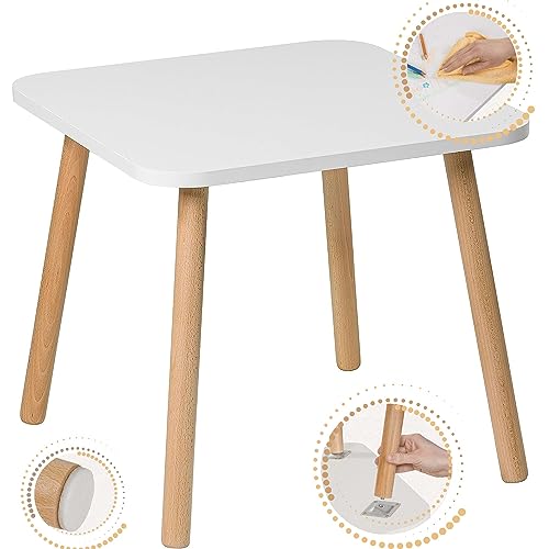 PlayPals Furniture PlayPals Meubilair Kleine houten stoel voor kinderen Kinderstoe 50 x 50 x 46 cm, Cadeau voor kinderen van 3,4,5,6,7 jaar, meubilair voor kinderkamer van kindertafel, hout, handgemaakt DIY