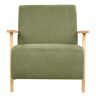 Beliani LESJA - Fauteuil - Groen - Stof