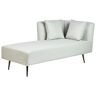 Beliani RIOM - Chaise longue - Mintgroen - Rechtszijdig - Stof