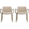 SCAB Ginevra Lounge Fauteuil - Set Van 2 - Duifgrijs