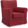 MASTERS OF COVERS Vervangende Hoes voor Fauteuil Compatibel met IKEA Ektorp Jennylund Fauteuil, Jennylund Hoes, Ektorp Jennylund Hoes, Jennylund Fauteuil Hoes, 78 x 85 x 84 cm (Katoen, Rood)