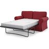 MASTERS OF COVERS Vervangende Hoes voor Bank Compatibel met IKEA Ektorp 2-Zits Slaapbank, Ektorp Hoes, Ektorp Hoes Slaapbank, Ektorp Hoes voor 2-Zits Slaapbank, 197 x 90 x 88 cm (Katoen, Rood)