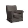 MASTERS OF COVERS Vervangende Hoes voor Fauteuil Compatibel met IKEA Ektorp Jennylund Fauteuil, Jennylund Hoes, Ektorp Jennylund Hoes, Jennylund Fauteuil Hoes, 78 x 85 x 84 cm (Katoen, Donker Grijs)