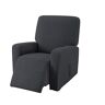 E EBETA Hoes fauteuil jacquard, Fauteuilhoezen, stretchhoes voor relaxfauteuil compleet, Elastische hoes voor tv fauteuil (Grijs)
