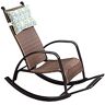 NOALED Schommelstoelen Balkon Schommelstoel Binnenlandse Rotan Schommelstoel Lounge Stoel Luie Rotan Zon Schommelstoel Fauteuil