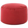 WTXHYY Poef Comfortabele Ottomaan, Kubus Voetsteun Gestoffeerde Gewatteerde Kruk Voetbank Ademend Poef Met Afneembare Cover Home Gifts Rood 35x35x22cm (14x14x9inch)